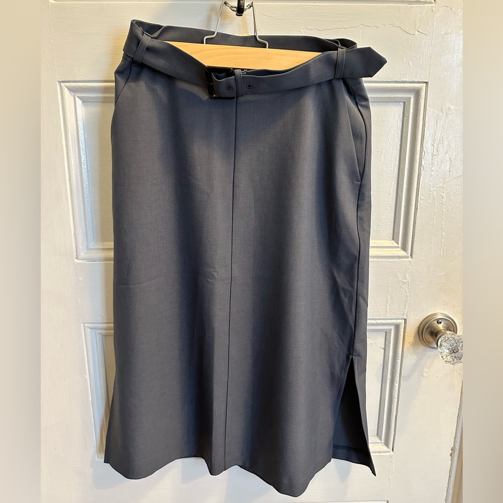 Banana Republic Factory blue gray midi skirt size 0